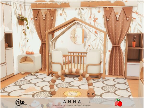 Anna – Stylish Nursery by Melapples Sims 4 CC