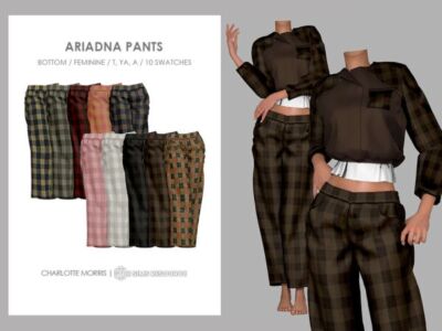 Stylish Ariadna Pants Collection Sims 4 CC