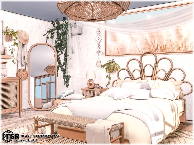 sims 4 cc b22 bedroom 5