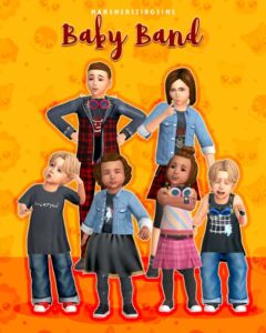 Adorable Baby Band by Marsmerizingsims Sims 4 CC