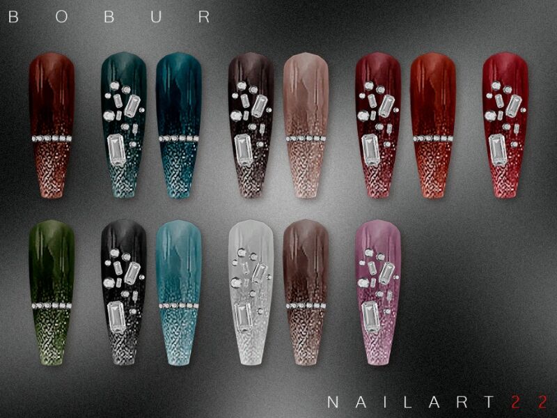 Ballerina Shaped Nails 2 sims 4 cc ballerina shaped nails 2