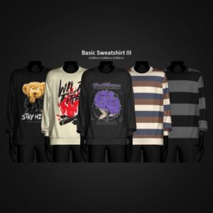 Basic Sweatshirt III By Gorillax3 Sims 4 CC
