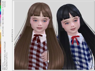 Basil Hair for Toddler: A Cute New Style Sims 4 CC