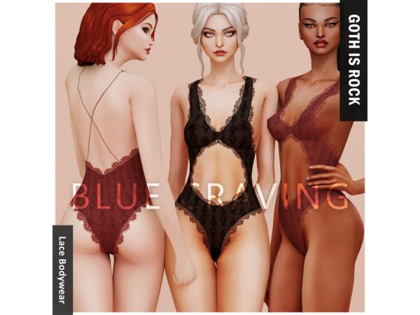 Blue Craving - Choker Straps 17 sims 4 cc blue craving choker straps 4