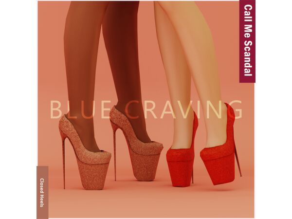 Blue Craving - Choker Straps 20 sims 4 cc blue craving choker straps 7