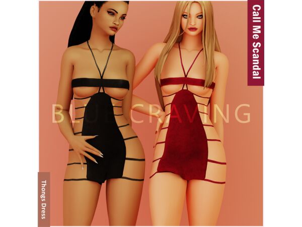 sims 4 cc blue craving front opened skirt 16