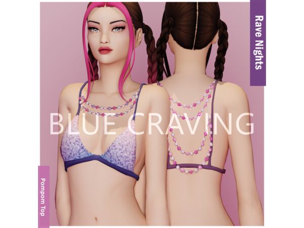 sims 4 cc blue craving front opened skirt 21