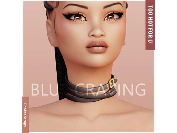 sims 4 cc blue craving front opened skirt 3
