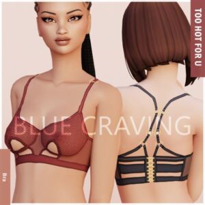 Blue Craving – Lingerie BRA Sims 4 CC
