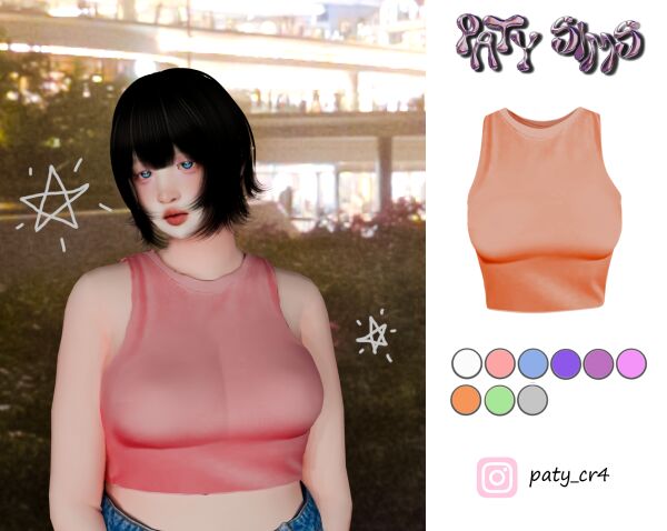 Stylish Pink Top for Her 1 Stylish Pink Top for Her Sims 4 CC