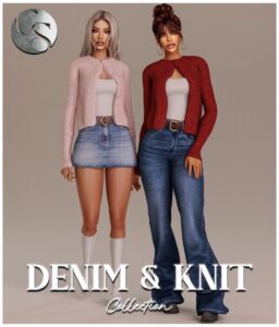 Camuflaje – Denim & Knit Collection Teaser Sims 4 CC