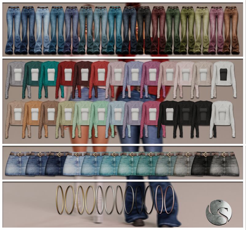 Camuflaje - Denim & Knit Collection Teaser 5 sims 4 cc camuflaje denim knit collection teaser 2