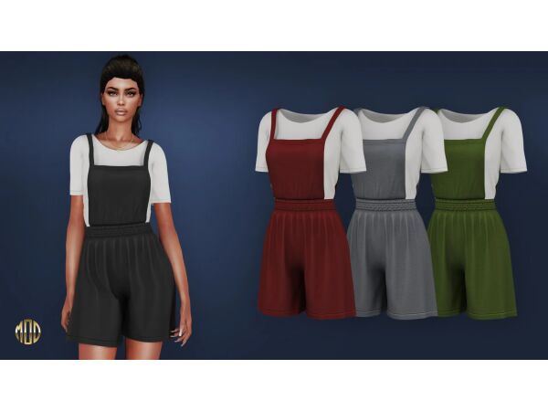 Casual Romper With A T-Shirt Sims 4 CC