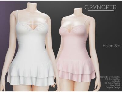 CC-Halen Set: Original Mesh & 4K Texture Sims 4 CC