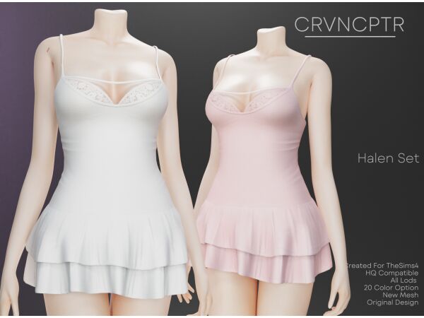 CC-Halen Set: Original Mesh & 4K Texture 1 CC-Halen Set: Original Mesh & 4K Texture Sims 4 CC