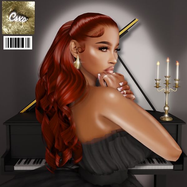 Holly Hair V2 by Cecesimsxo 1 Holly Hair V2 by Cecesimsxo Sims 4 CC