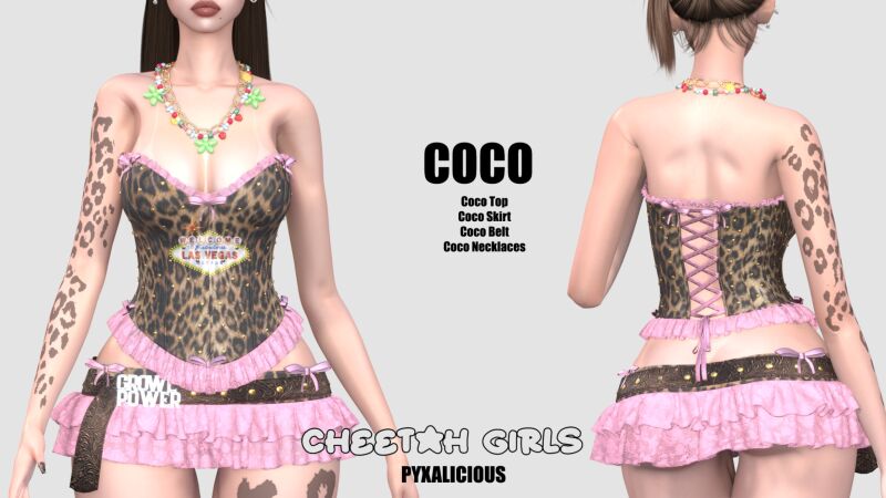 sims 4 cc cheetah girls collection by pyxalicious 4