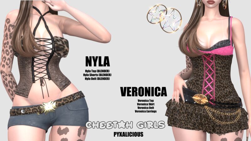 sims 4 cc cheetah girls collection by pyxalicious 7