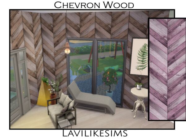 Chevron Wood by Lavilikesims 1 Chevron Wood by Lavilikesims Sims 4 CC