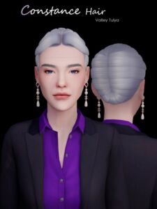 Constance Hair: A Stylish Updo Sims 4 CC
