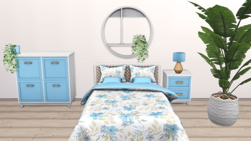 sims 4 cc cozy colors bedroom by lapanemona 2