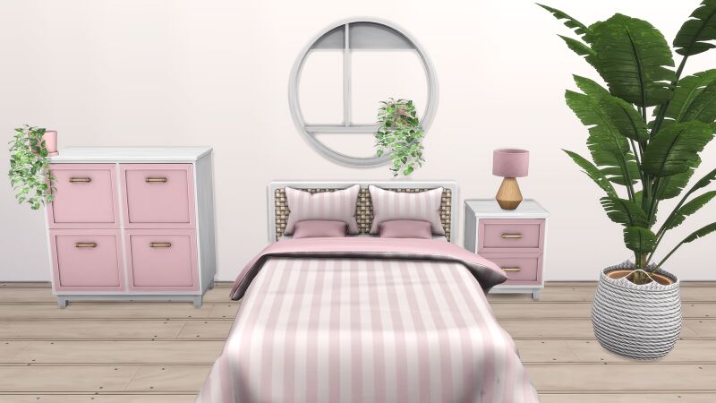 sims 4 cc cozy colors bedroom by lapanemona 3