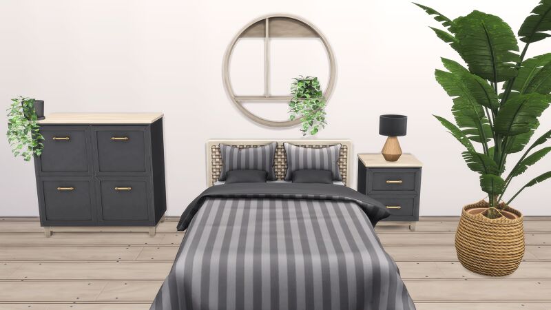 sims 4 cc cozy colors bedroom by lapanemona 4