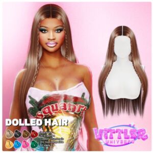 Dolled Female Hair By Vittleruniverse Sims 4 CC