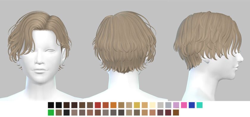 Dolph Hair by Ikosims 2 sims 4 cc dolph hair by ikosims 2