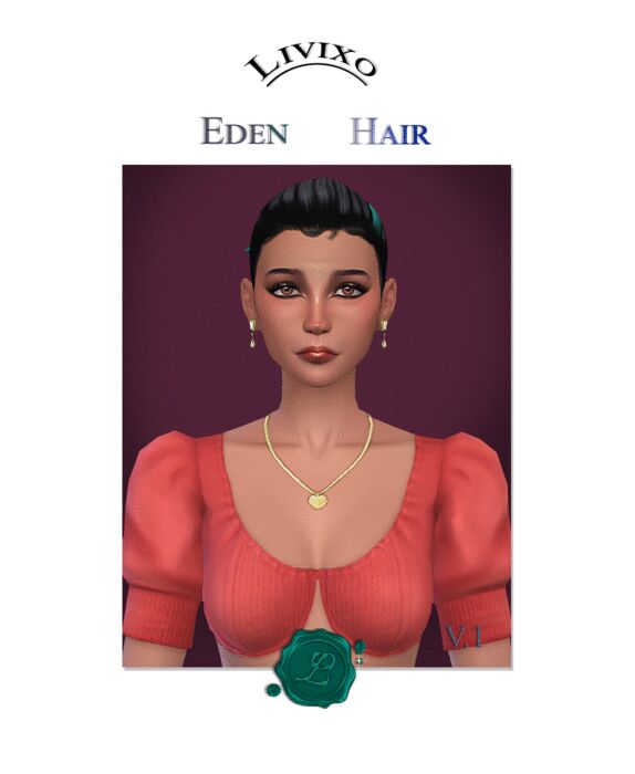 Eden Hairs By Livixo 4 sims 4 cc eden hairs by livixo 2