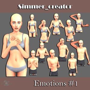 Emotions #1 By Meow_Creator Sims 4 CC