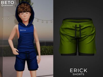 Erick Shorts for Kids by Beto_Ae0 Sims 4 CC