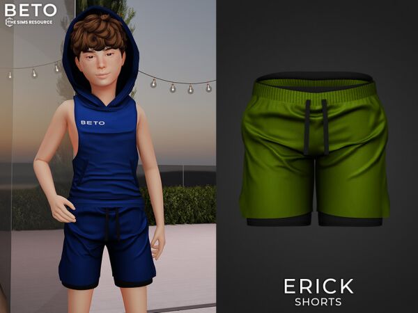 Erick Shorts for Kids by Beto_Ae0 1 Erick Shorts for Kids by Beto_Ae0 Sims 4 CC