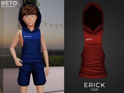 Erick Top for Kids Sims 4 CC