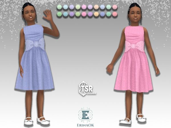 Erinaok Girls Dress 032925 Sims 4 CC