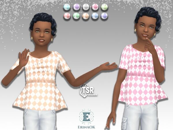 Erinaok Girls Top 040125 1 Erinaok Girls Top 040125 Sims 4 CC