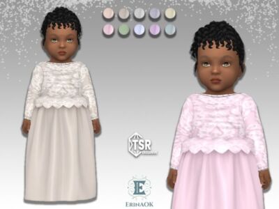 Erinaok Infant Christening Gown Sims 4 CC