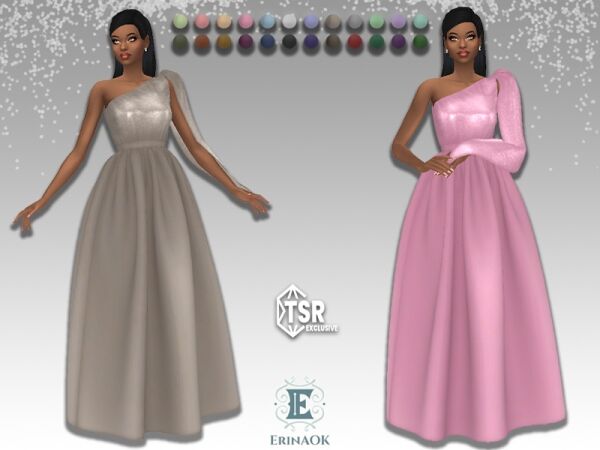 Stunning ErinAOK Womens Gown 1 Erinaok Womens Gown 040425 Sims 4 CC