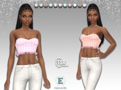 Stylish ErinAOK Women’s Top 032825 Sims 4 CC