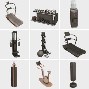 Fancy Home GYM | Sims 4 CC Finds Sims 4 CC