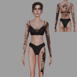 Female Tattoo #47 by Meow_Creator Sims 4 CC