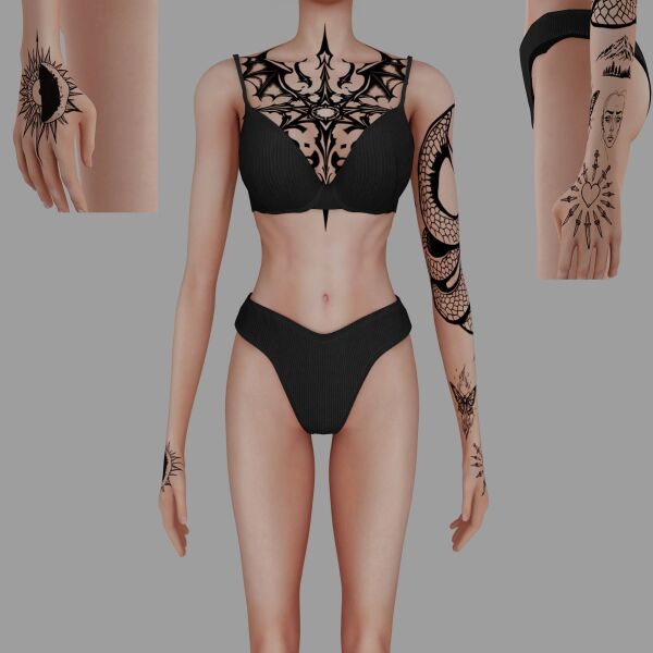 Female Tattoo #51 by Meow_Creator 1 Female Tattoo #51 by Meow_Creator Sims 4 CC