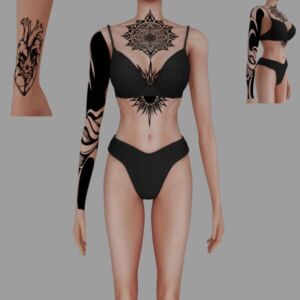 Female Tattoo #52 by Meow_Creator Sims 4 CC