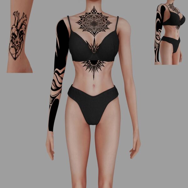 Female Tattoo #52 by Meow_Creator 1 Female Tattoo #52 by Meow_Creator Sims 4 CC