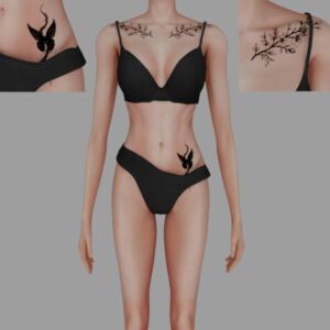 Female Tattoo #56 by Meow_Creator Sims 4 CC