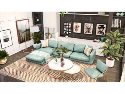 Florenca Living Room Design Sims 4 CC
