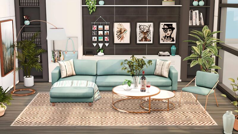 sims 4 cc florenca living room by miwisimsie 2