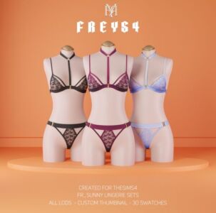 FR_Sunny Lingerie Sets Sims 4 CC