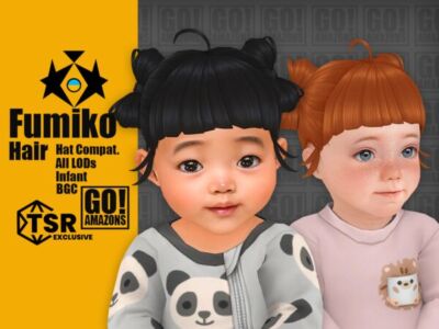 Fumiko Hair By Goamazons Sims 4 CC