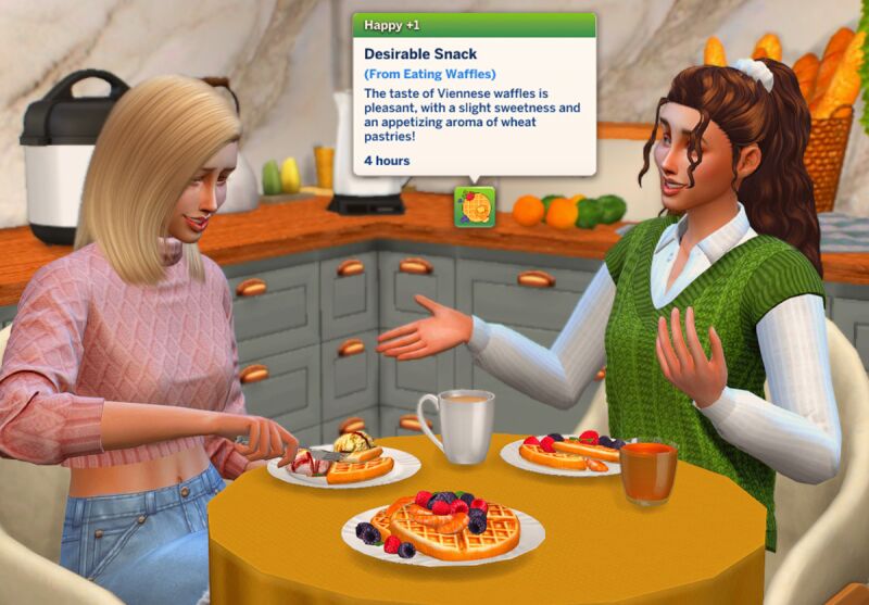 sims 4 cc functional waffle maker by somik severinka 3